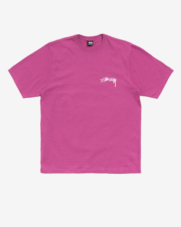 Stüssy - Men's Skate Stack Pig. Dyed Tee - (Berry)