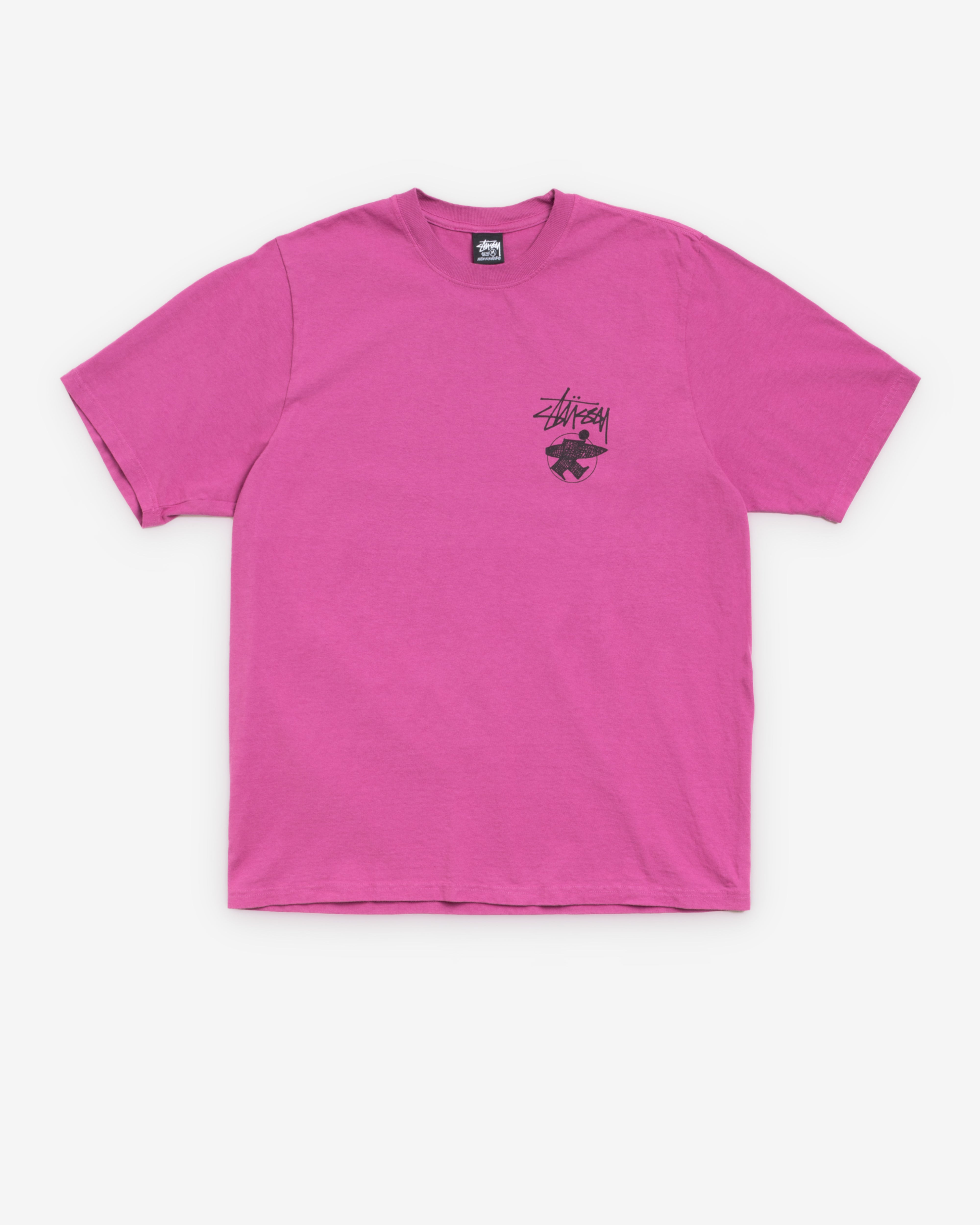 Stüssy: Men's Long Haul Pigment Dyed Tee (Berry) | DSMNY E-SHOP