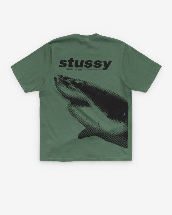 Stüssy - Men's Shark Pig. Dyed Tee - (Pine)