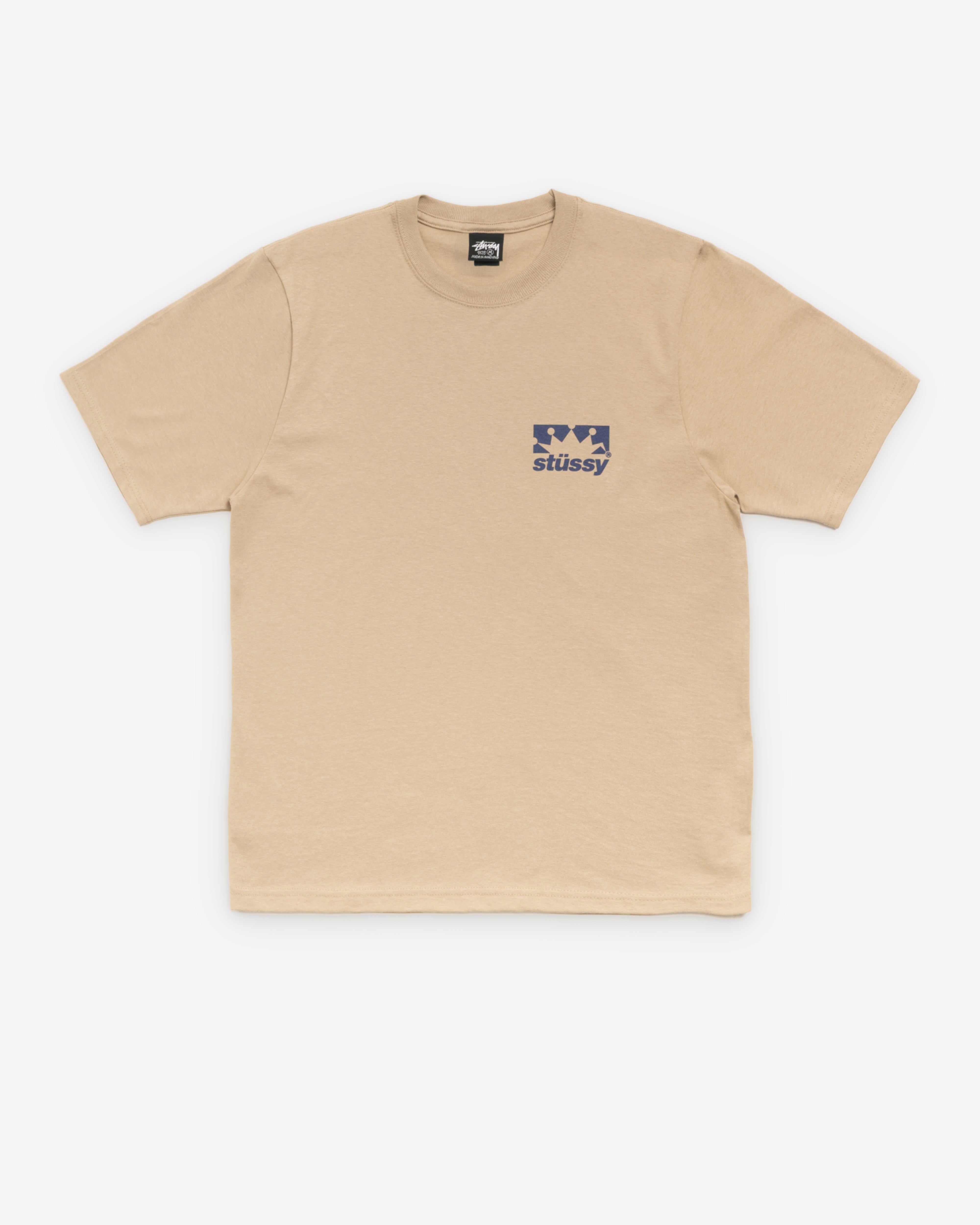 Stüssy: Men's Box Crown Tee (Khaki) | DSMNY E-SHOP