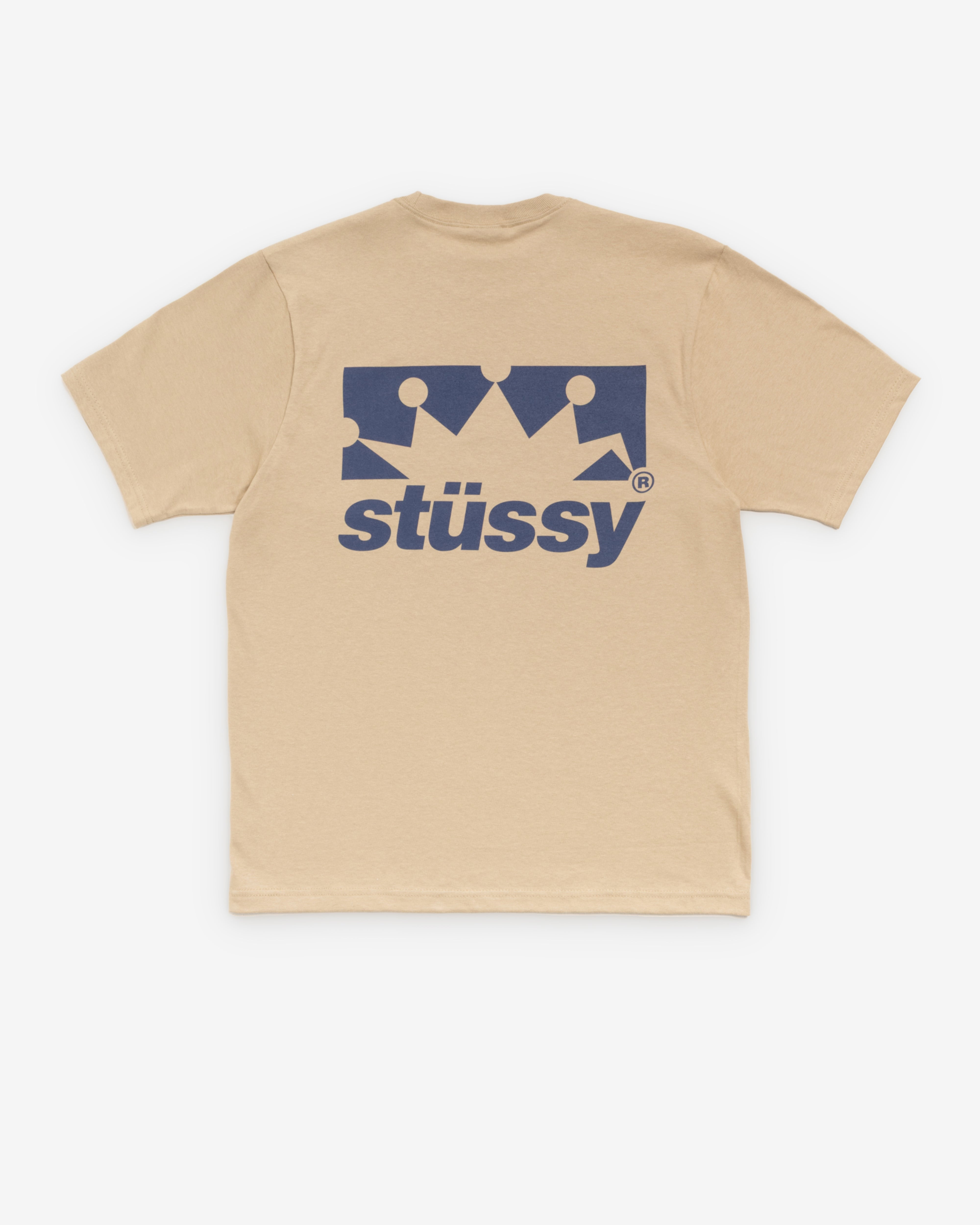Stüssy: Men's Box Crown Tee (Khaki) | DSMNY E-SHOP