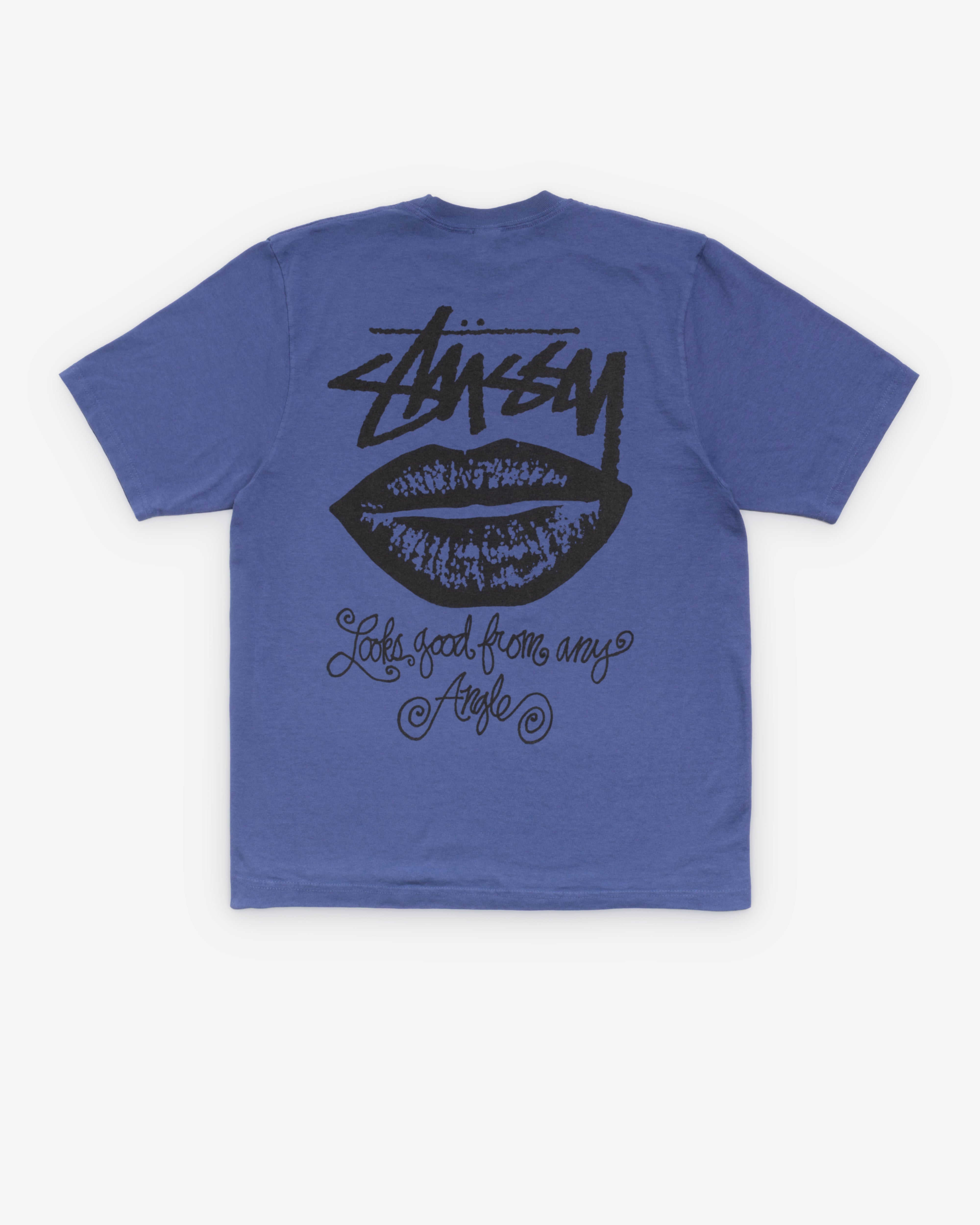 トップス Stussy ANY ANGLE TEE PIGMENT DYED Stüssy: Men's Any Angle Pigment Dyed Tee (Indigo) | DSMNY E-SHOP