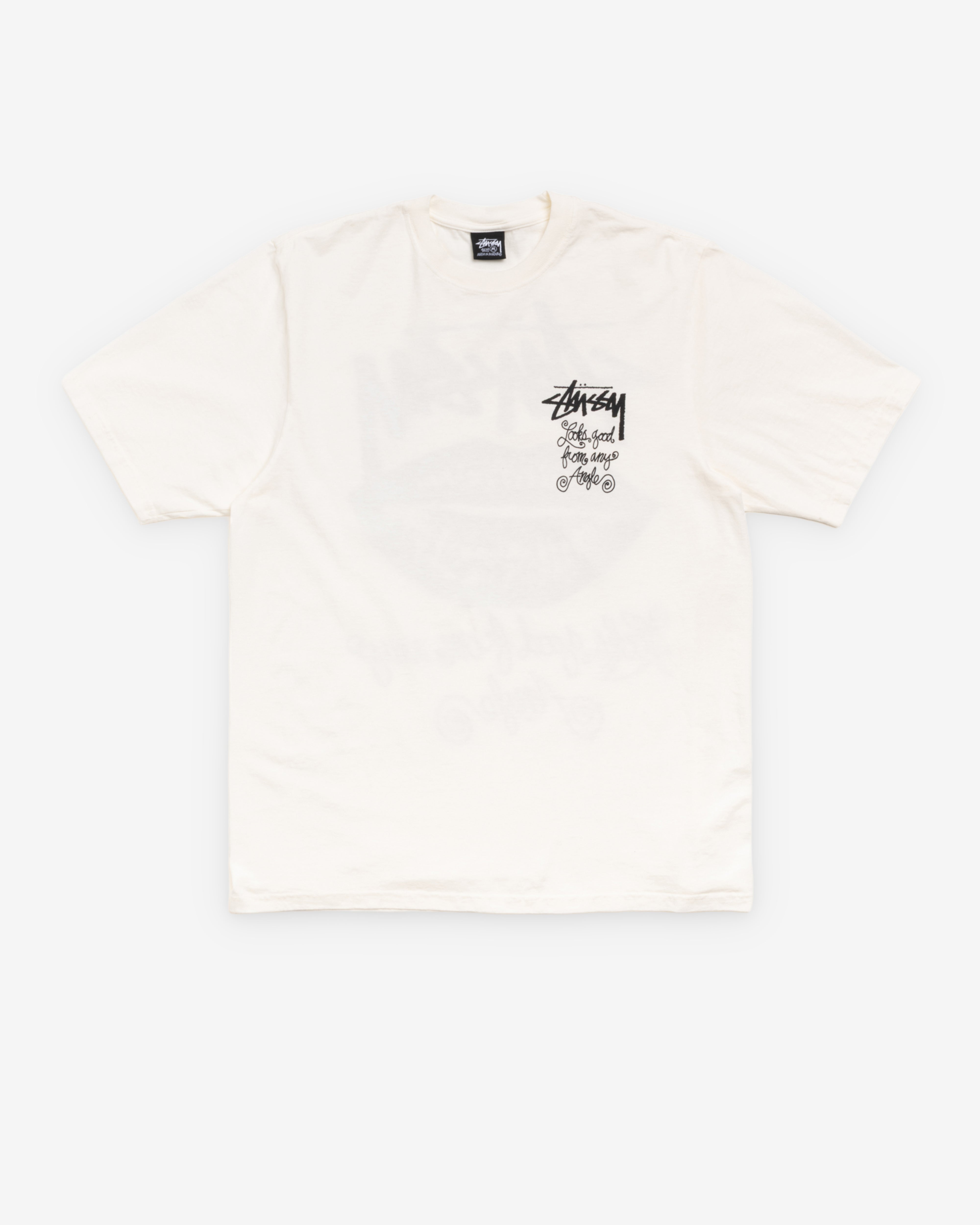 Stüssy: Men's Any Angle Pigment Dyed Tee (Natural) | DSMNY E-SHOP