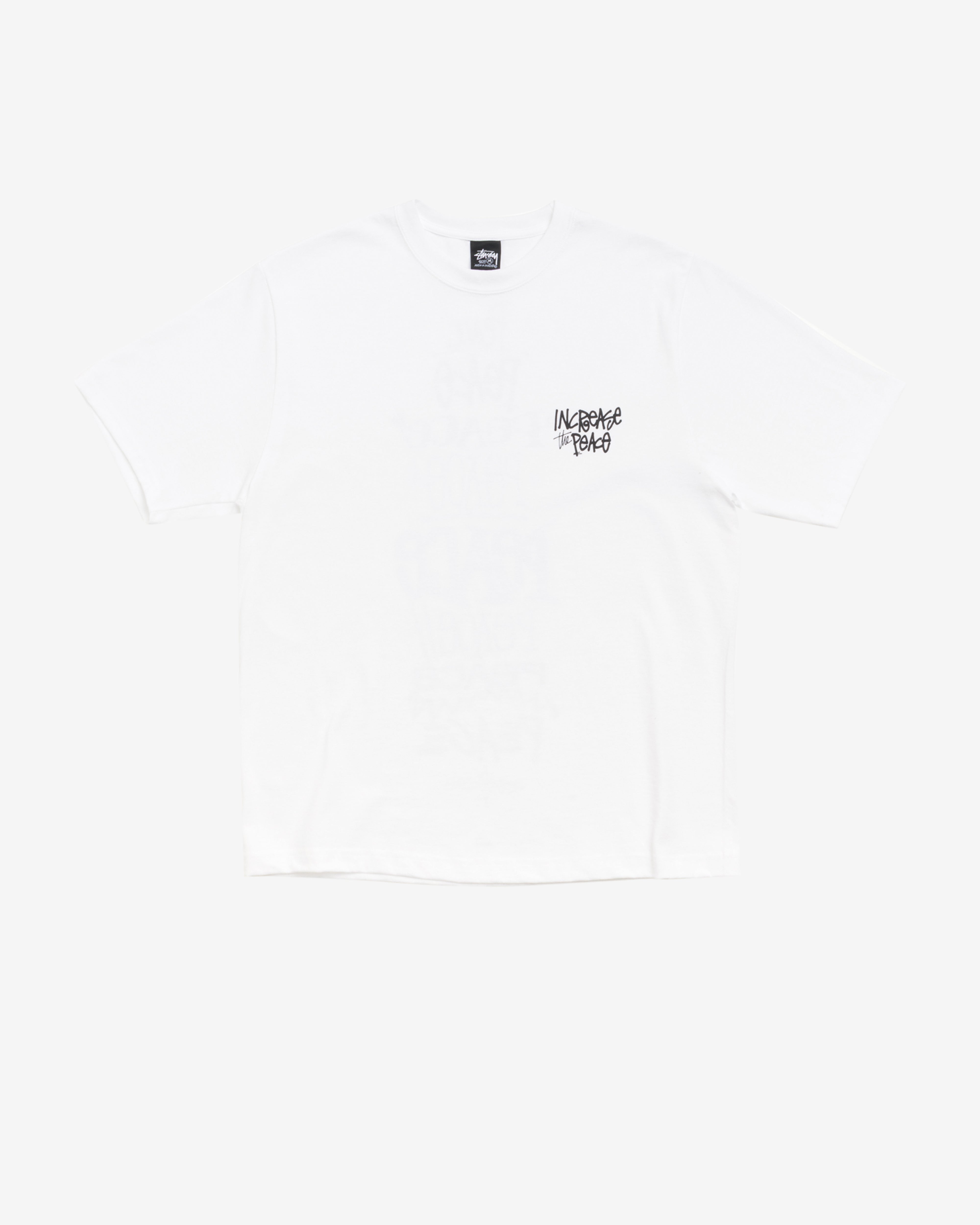 【あああ様】 Stussy グラフィック Tシャツ ホワイト Mサイズ Stüssy: Men's Peace Increased Tee (White) | DSMNY E-SHOP