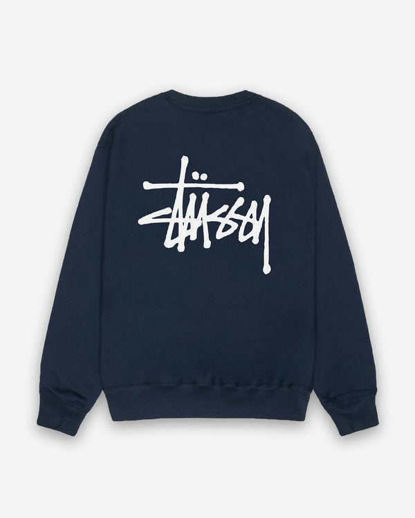 Stüssy - Men's Basic Stüssy Crewneck - (Navy)