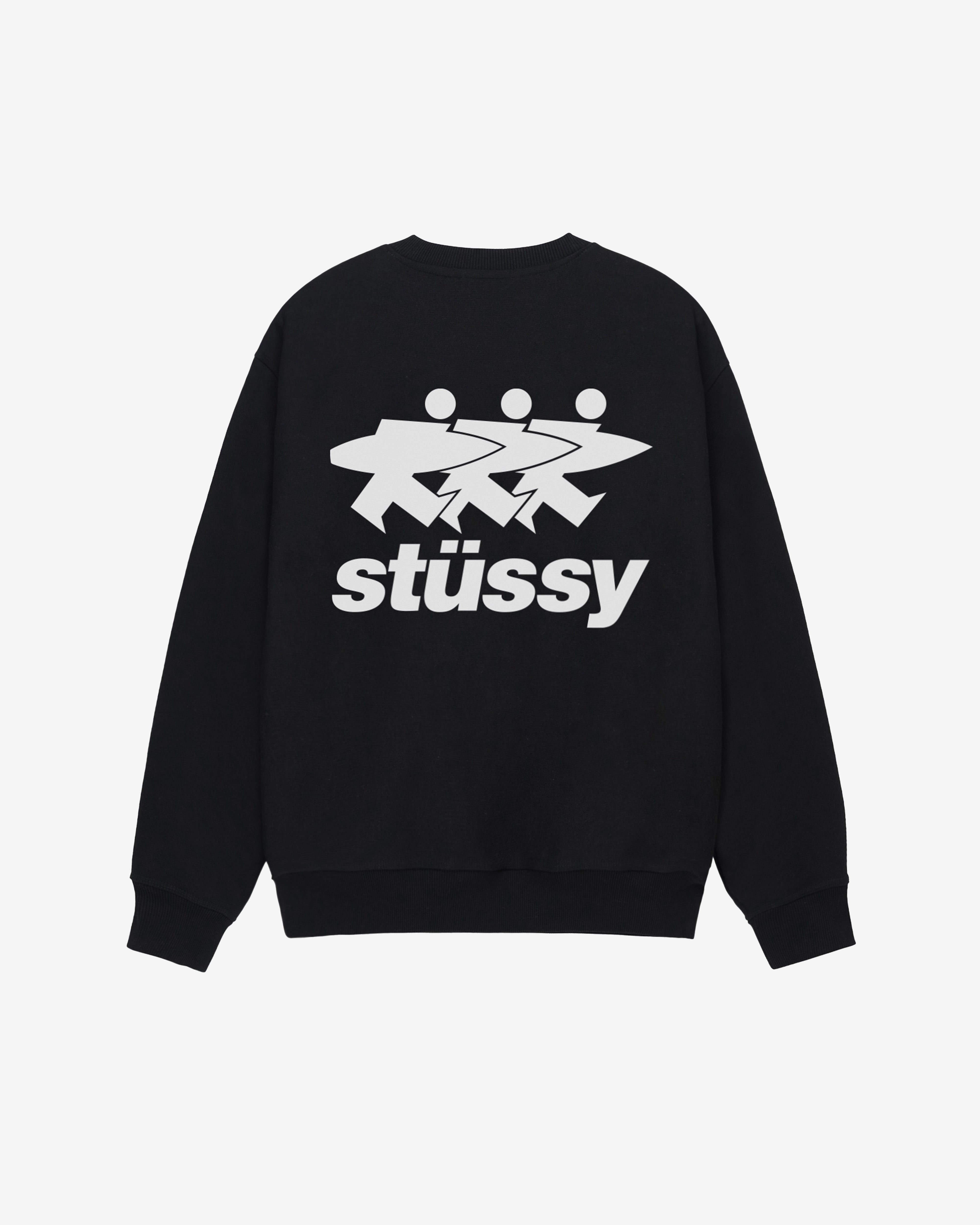 Stüssy - Men's Surfwalk Crew - (Black) – DSMNY E-SHOP