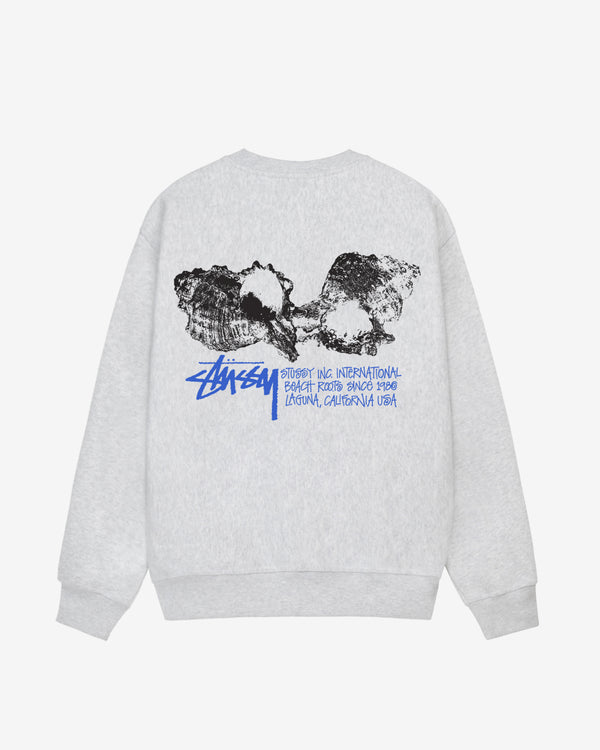 Stüssy - Men's Shells Crew - (Ash Heather)
