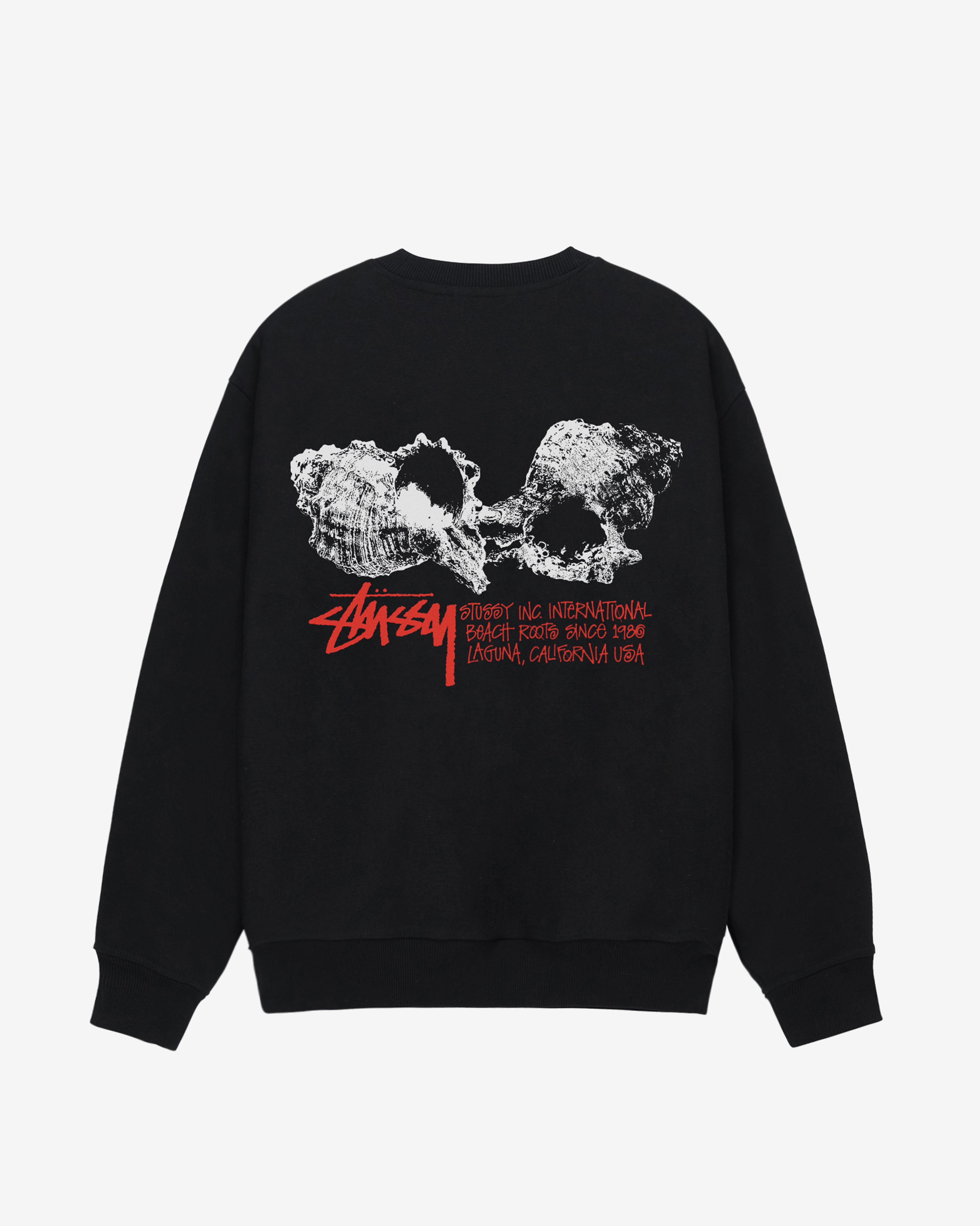 Stüssy: Men's Shells Crew (Black) | DSMNY E-SHOP