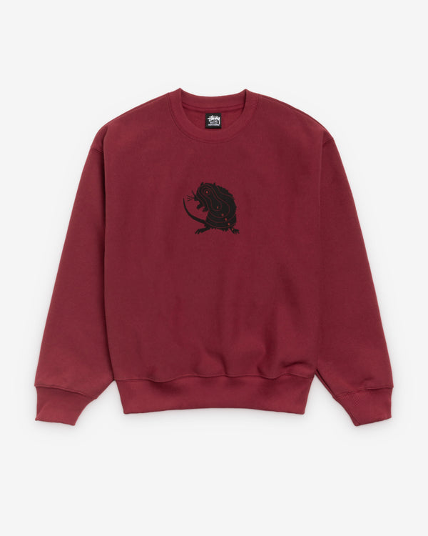 Stüssy - Men's Long Range Crew - (Wine)