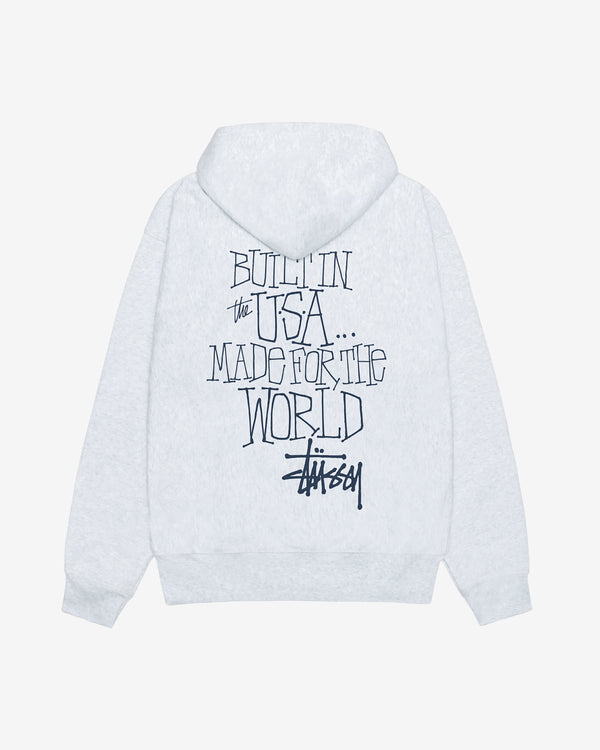 Stüssy - Men's Built In Usa Hoodie - (Ash Heather)