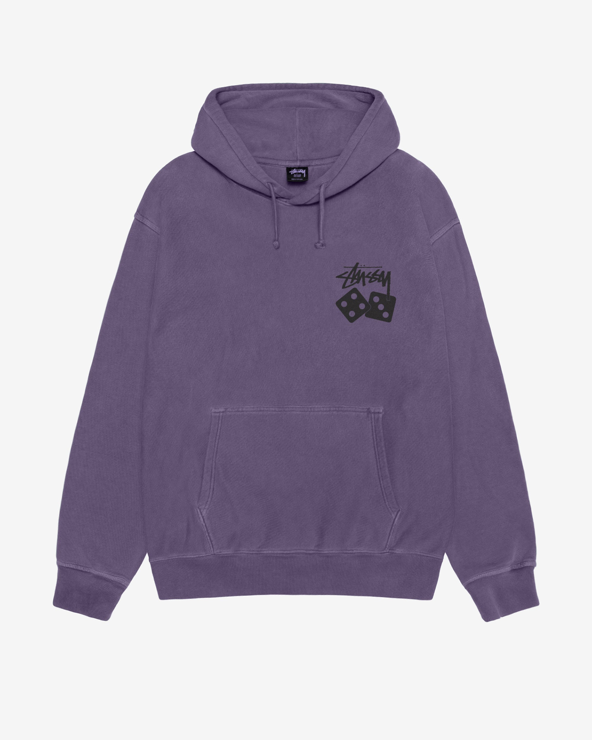 Stüssy Men's Dice Dyed Hoodie (Grape)1