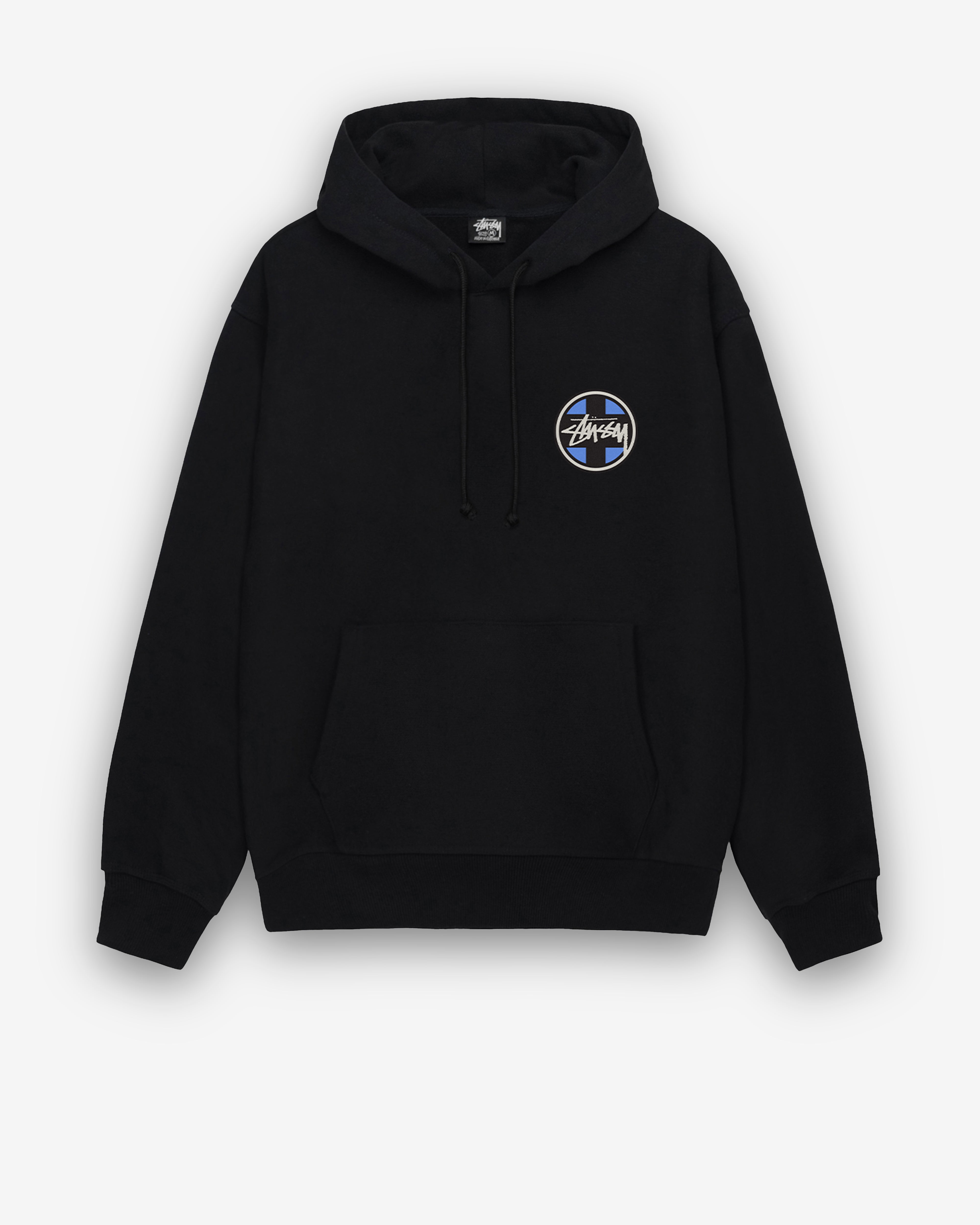 Stüssy: Men's Cross Dot Hoodie (Black) | DSMNY E-SHOP