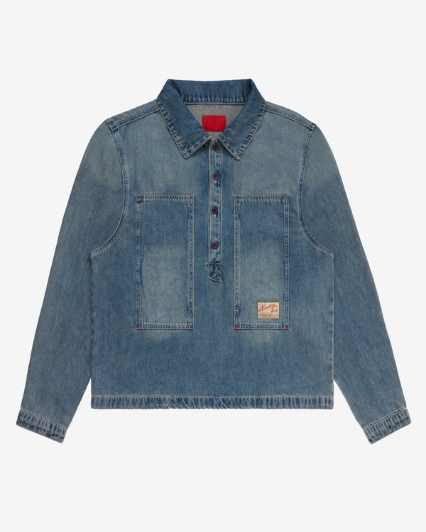 Fugazi - Men's 1940 Washed Denim Shirt - (Denim)