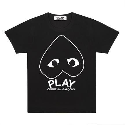 Play - Upside Down Black Heart T-Shirt - (Black)