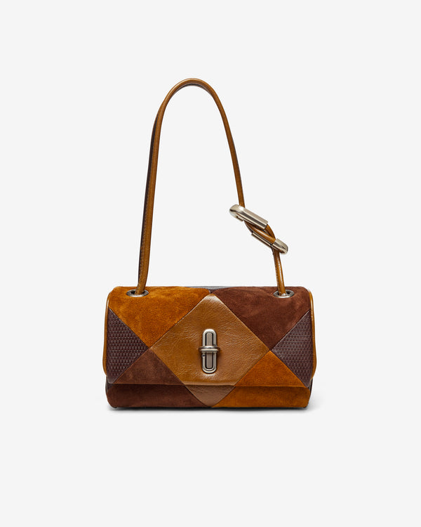 Marc Jacobs - Women's The Suede Patchwork Mini Dual Shoulder Bag - (Brown/Multi)