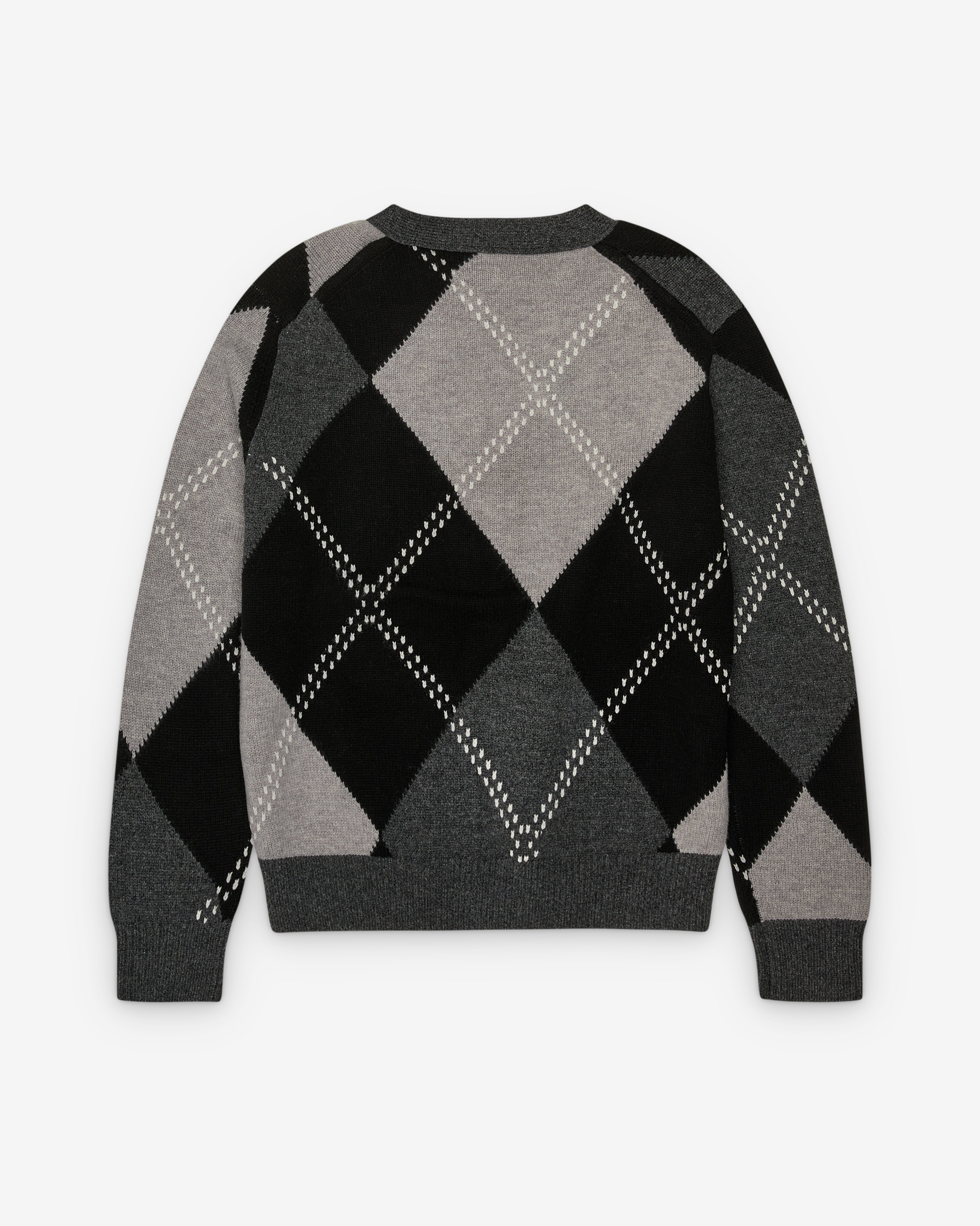 Marc Jacobs: Women's Preppy Daisy Argyle Cardigan (Black/Multi