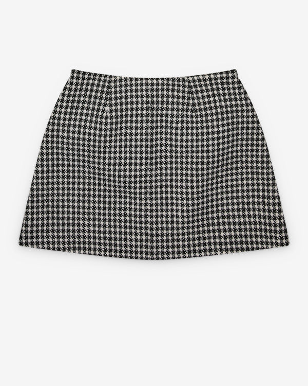 Marc Jacobs - Women's Gingham Tweed Mini Skirt - (Black/Multi)