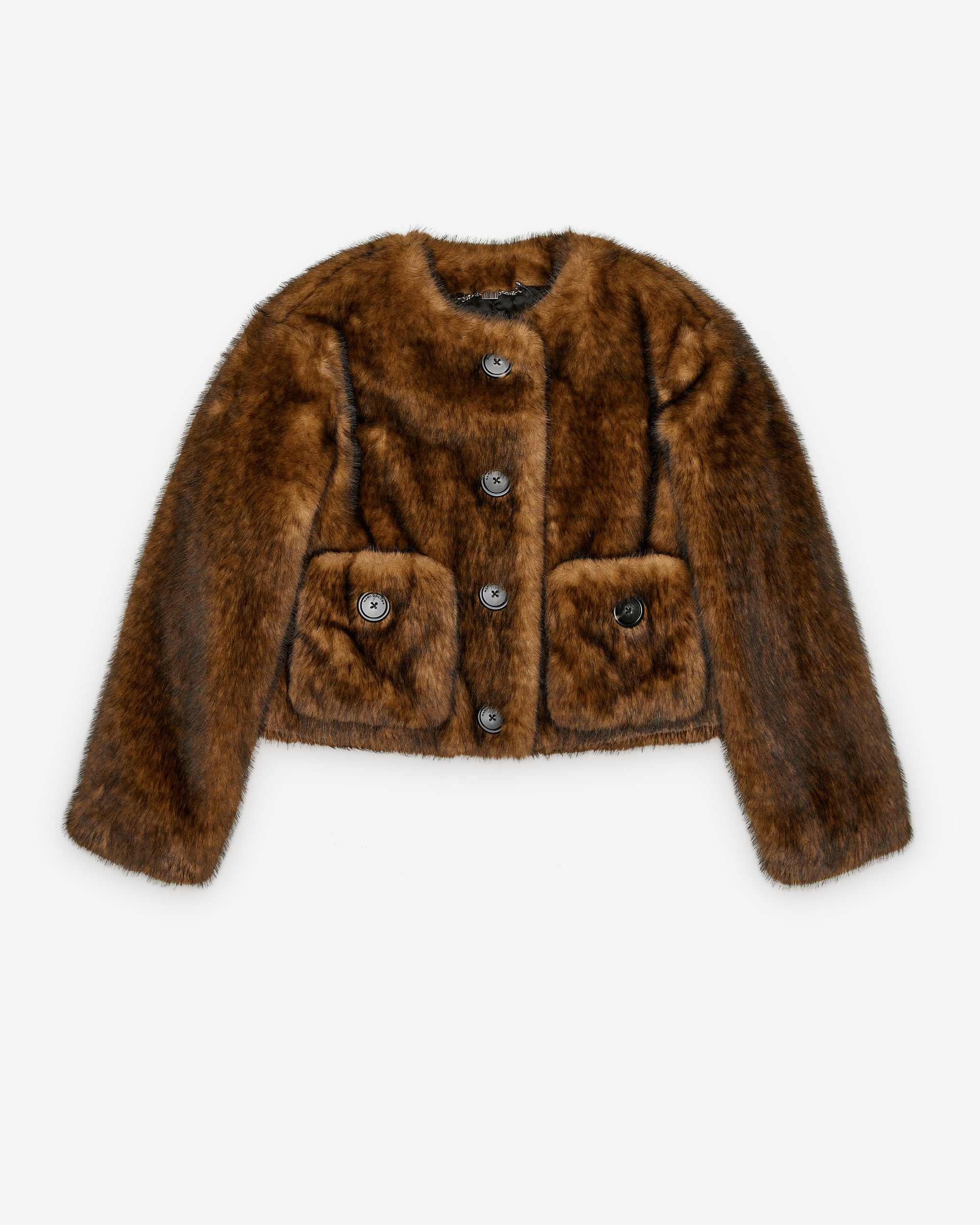 Marc Jacobs: Women's Teddy Cropped Jacket (Ebony) DSMNY E-SHOP