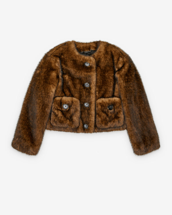 Marc Jacobs - Women's Teddy Cropped Jacket - (Ebony)