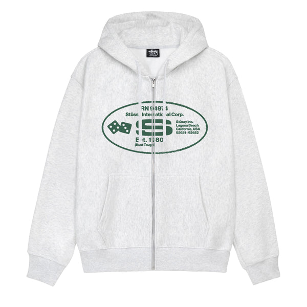 Stüssy - Oval Corp. Zip Hood - (Ash Heather)