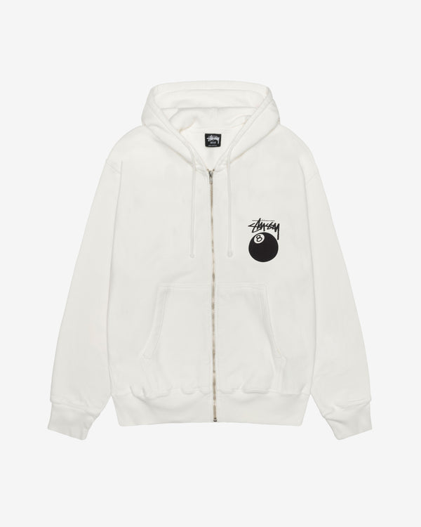 Stussy - Men's 8 Ball Pig. Dyed Zip Hood - (Natural)