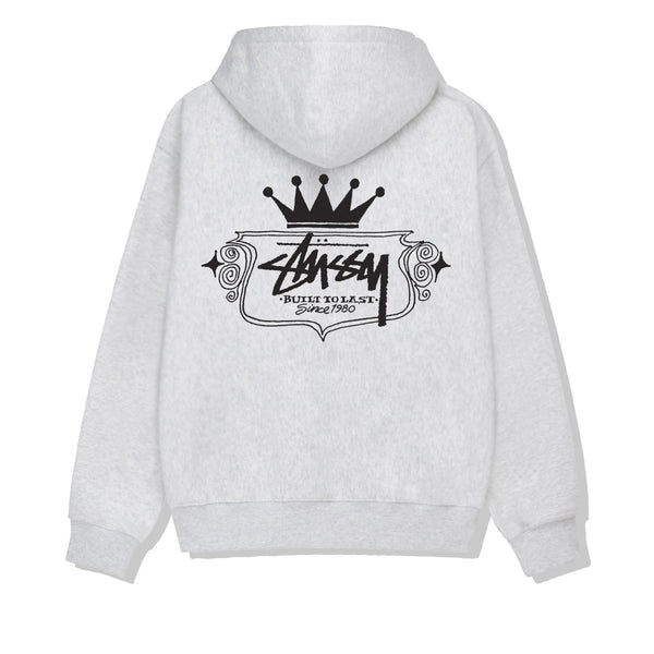 Stussy - Men's Built To Last Zip Hoodie - (Ash Heather)