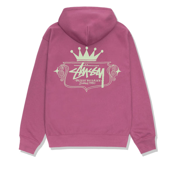 Stussy - Men's Built To Last Zip Hoodie - (Berry)