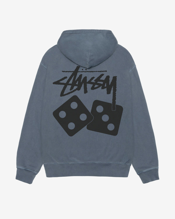 Stüssy - Men's Dice Pig. Dyed Zip Hoodie - (Navy)