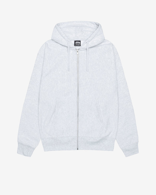 Stüssy - Men's Buana Stock Zip Hoodie - (Ash Heather)