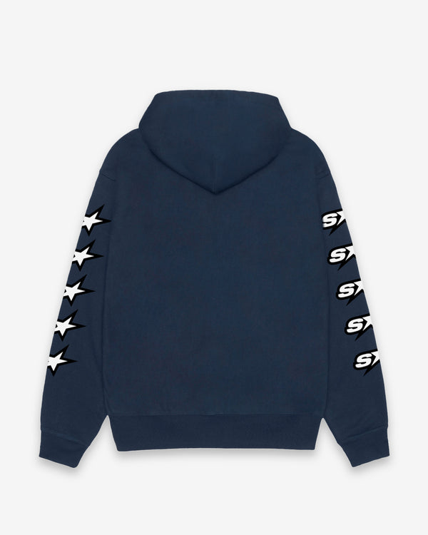 Stüssy - Men's Speedway Zip Hoodie - (Navy)
