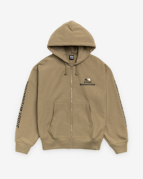 Stüssy - Men's Stüssy International Zip Hoodie - (Army)