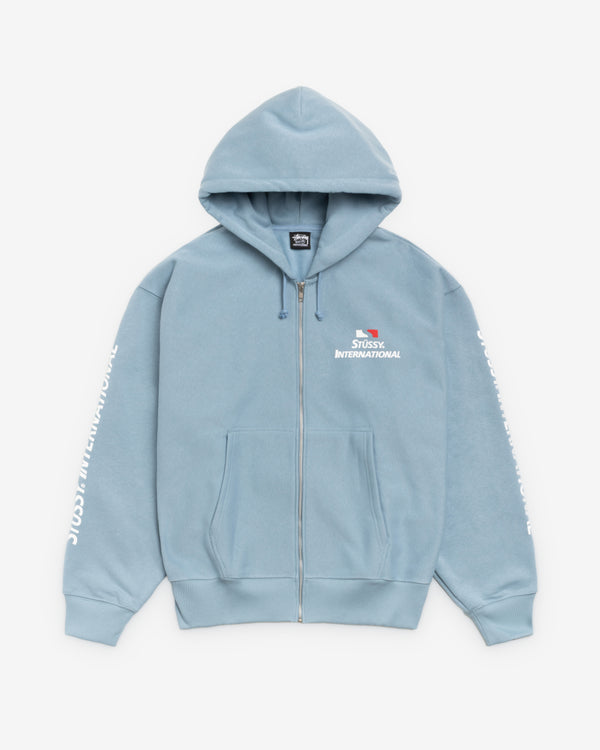 Stüssy - Men's Stüssy International Zip Hoodie - (Slate)