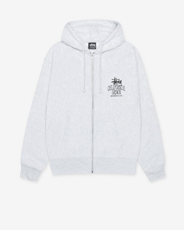 Stüssy - Men's Cali Grown Zip Hoodie - (Ash Heather)