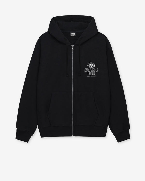 Stüssy - Men's Cali Grown Zip Hoodie - (Black)