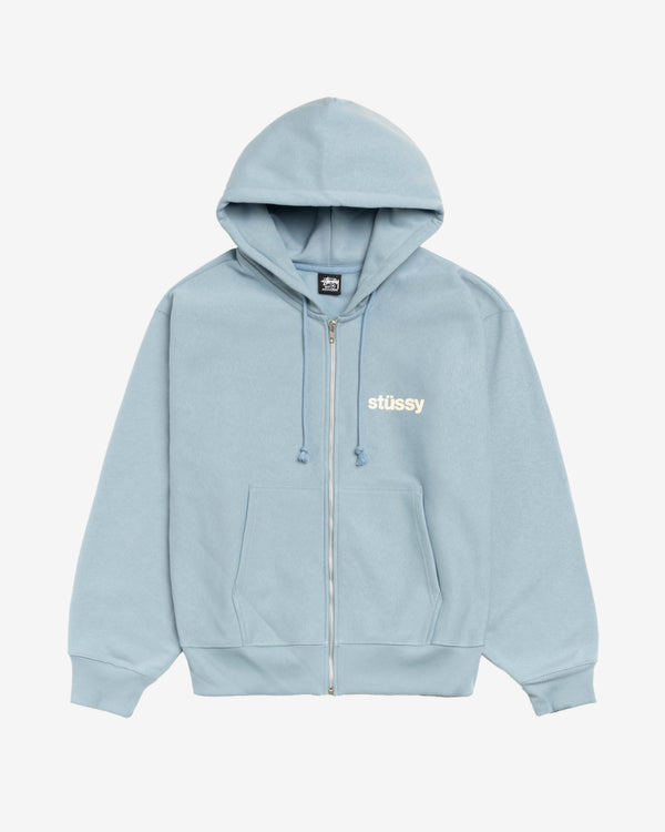 Stüssy - Men's Built Tough Zip Hoodie - (Slate)