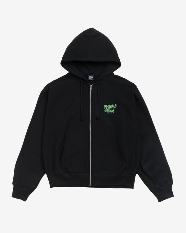 Stüssy - Men's Peace Increased Zip Hoodie - (Black)