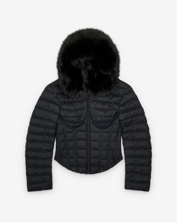 Balenciaga - Women's Hooded Corseted Puffer - (Black)