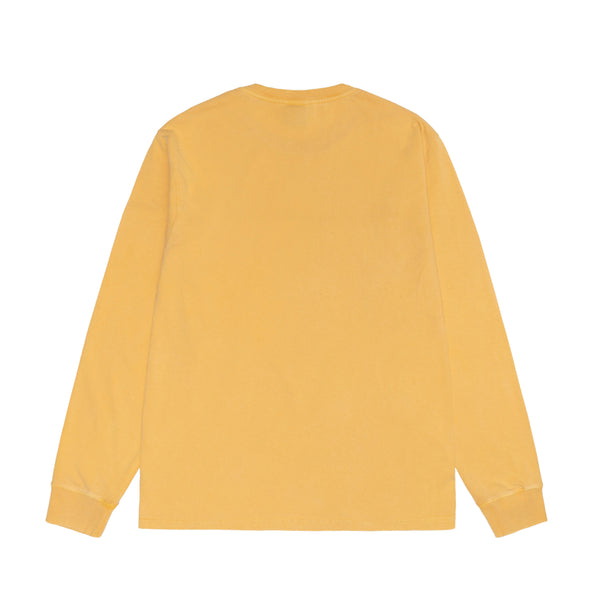 Stüssy - Men's Small Stock Pig. Dyed Ls Tee - (Honey)