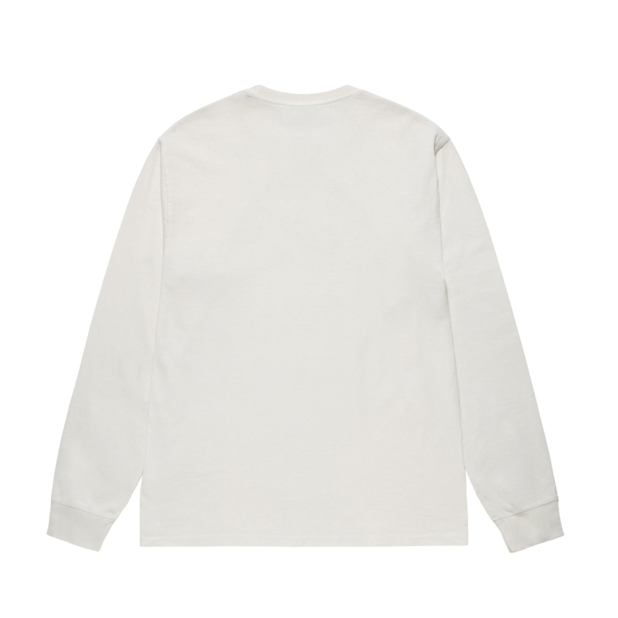 Stüssy - Men's Small Stock Pig. Dyed Ls Tee - (Natural) view 2