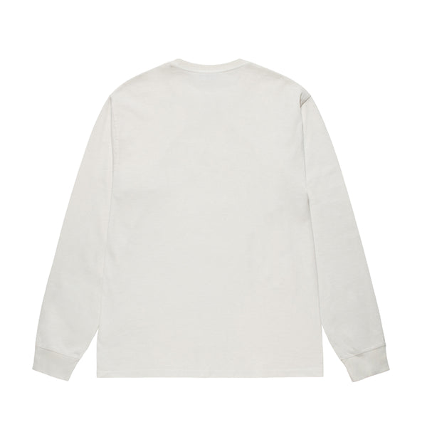 Stüssy - Men's Small Stock Pig. Dyed Ls Tee - (Natural)