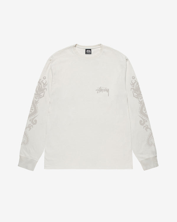 Stussy - Men's Dragons Pig. Dyed Ls Tee - (Natural)