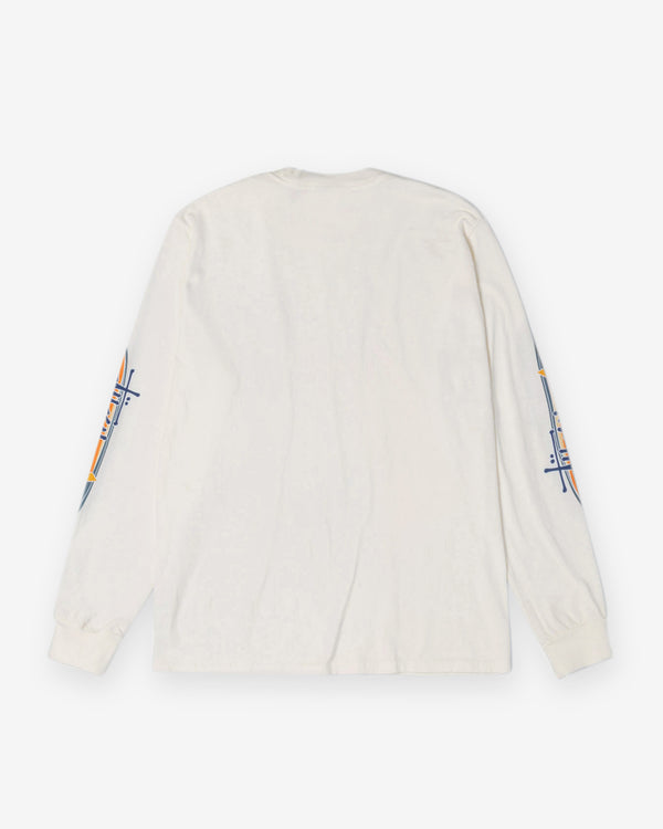 Stüssy - Men's Two Star Pig. Dyed Long Sleeve T-Shirt - (Natural)