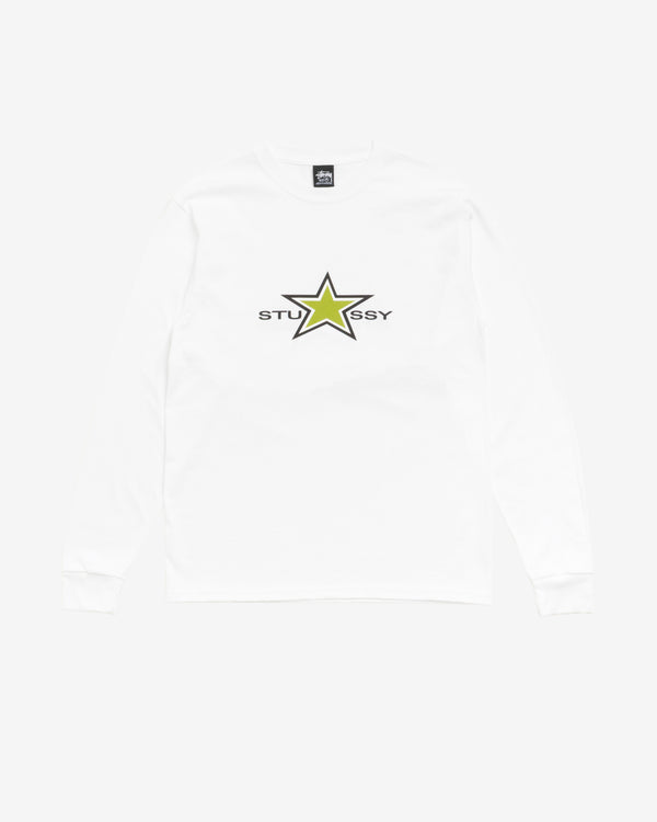 Stüssy - Men's Stussy Star LS Tee - (White)