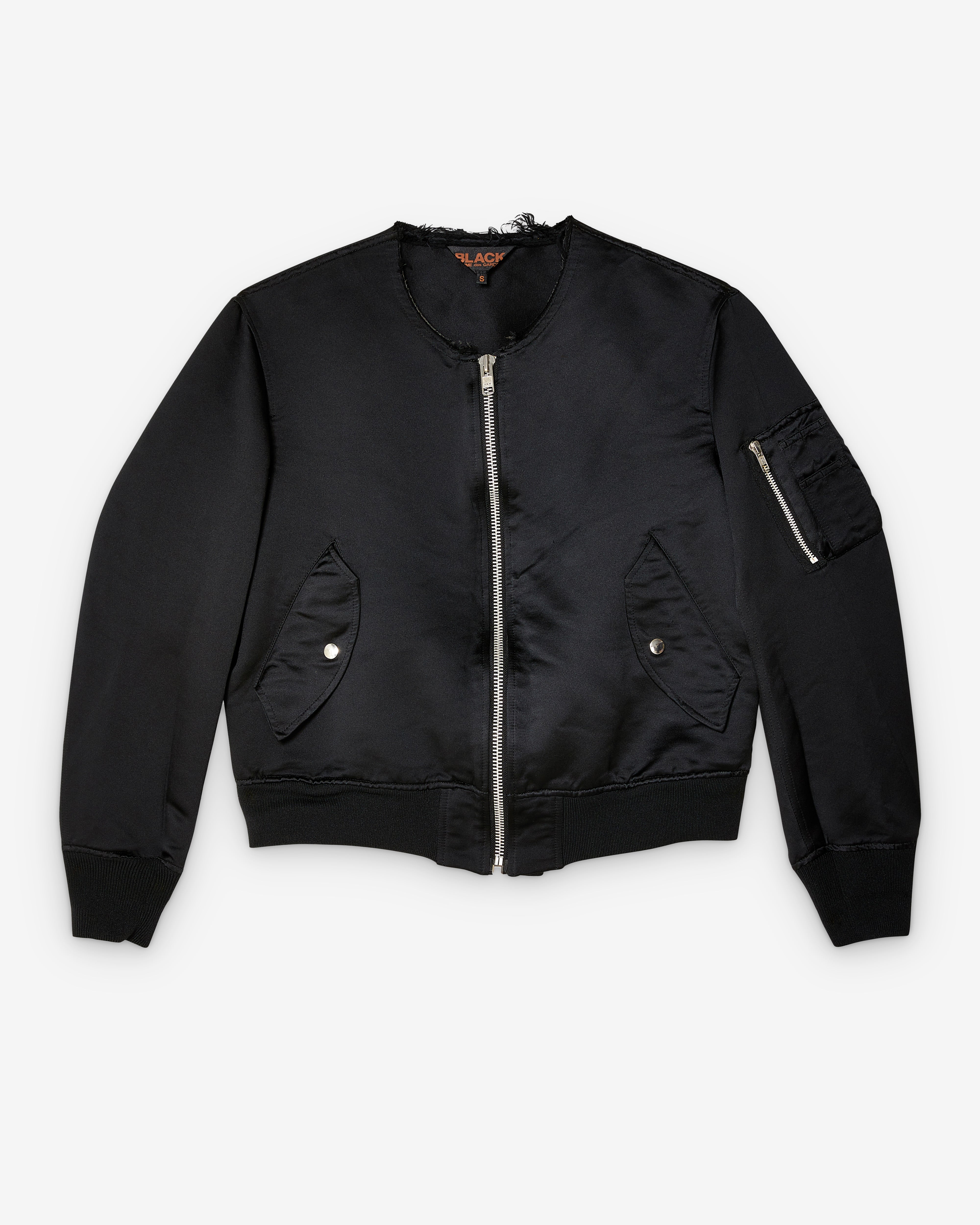 BLACK COMME DES GARÇONS: Bomber Jacket (Black) | DSMNY E-SHOP
