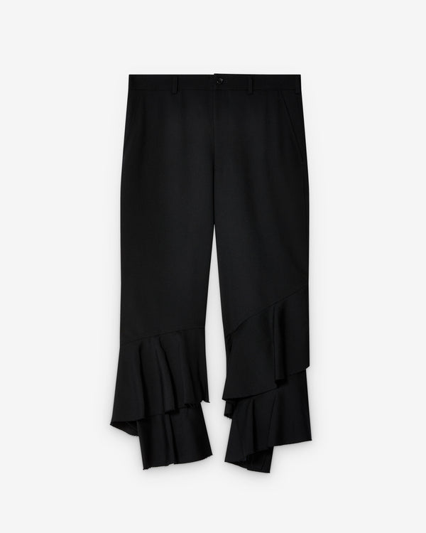 Black Comme des Garçons - Ruffled Pants - (Black)