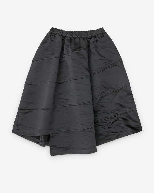 Black Comme des Garçons - Heavy Satin Skirt - (Black)