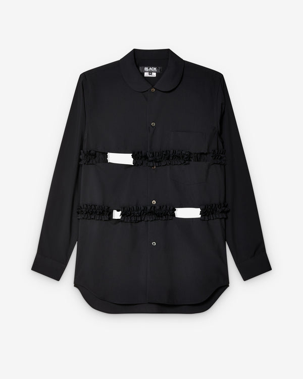 Black Comme des Garçons - Ruffle Shirt - (Black)