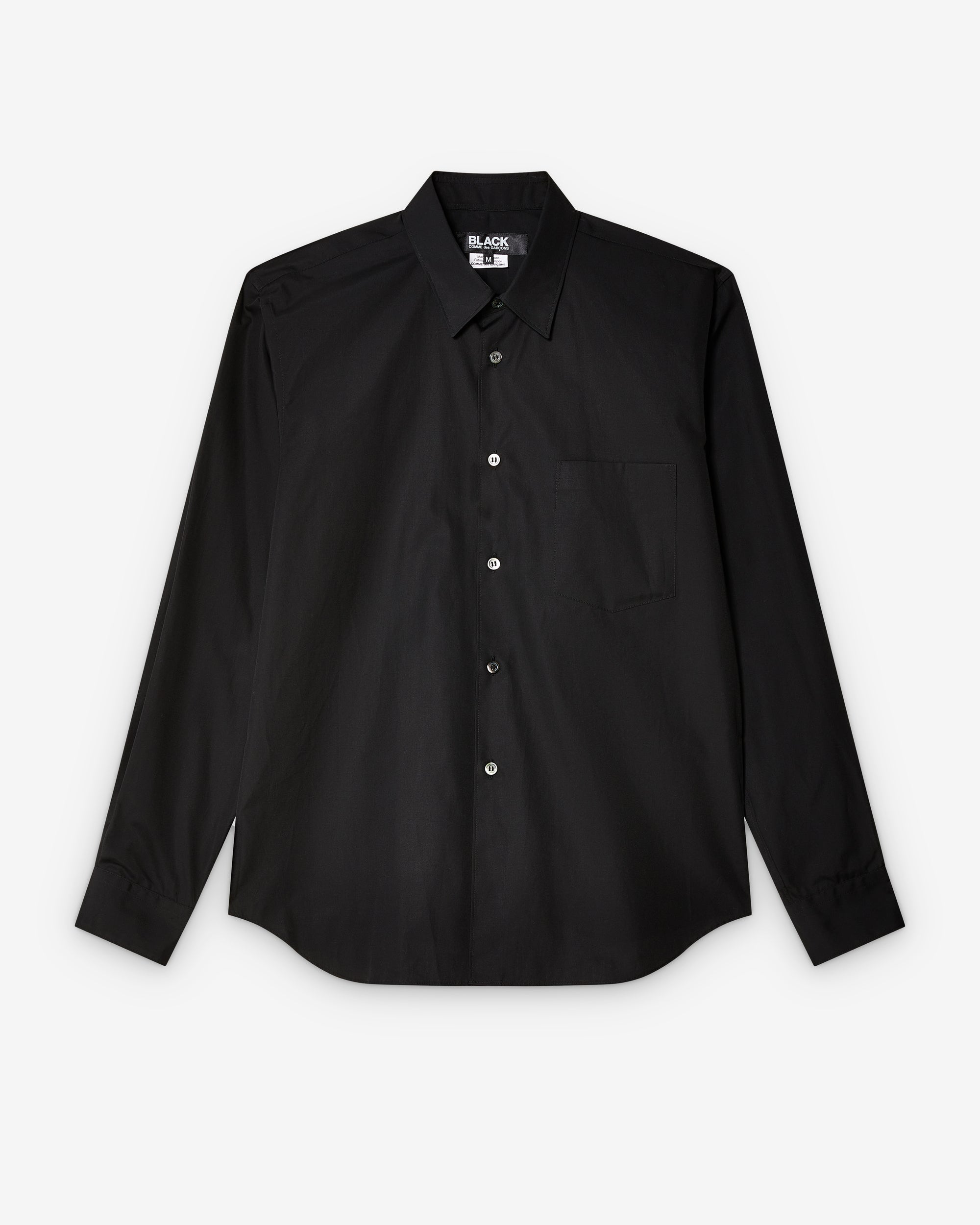 comme des garcons dress shirt Play Men's long Sleeve Blue Color RED Heart Size M, NWT recognizable detail Checked cotton poplin shirt in