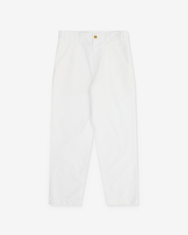 Black Comme des Garçons - Tapered Leg Trouser - (White)
