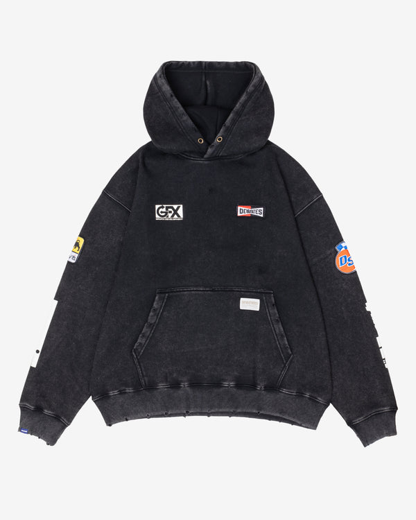 Deva States - Men's Garage Hoodie- (Washed Black)